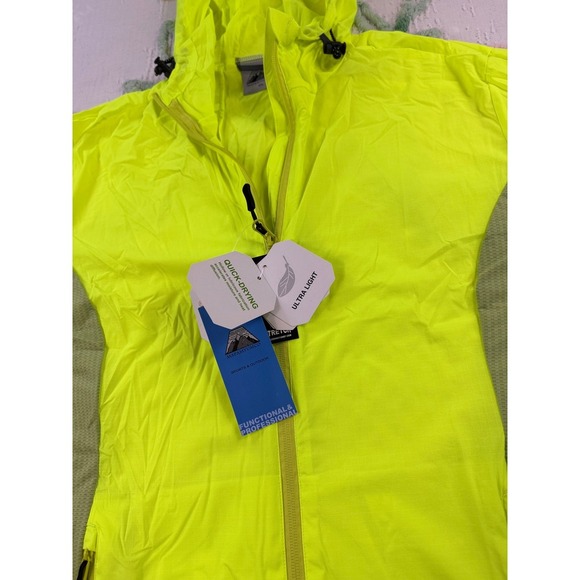 MAPAMYUMCO Yellow Green Ultra Light Quick Dry Hooded Jacket XL - Picture 8 of 12